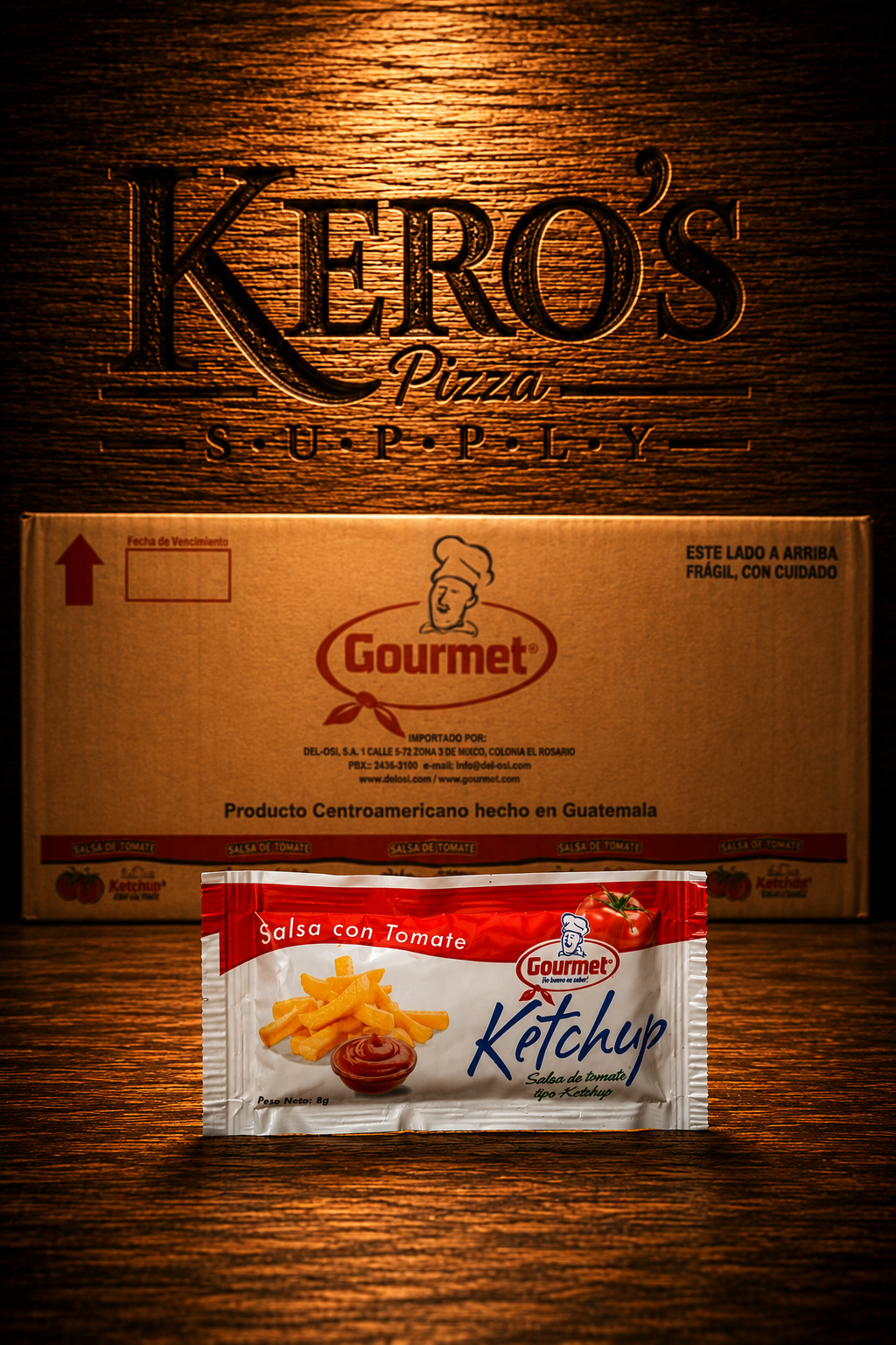 Salsa Ketchup Gourmet en Sobres (Caja Mayorista) - Imagen Vertical